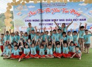 Ngày 15/11/2022 Bộ phận chuyên môn phối kết hợp với các đoàn thể trong nhà trường tổ chức Hội Thi ” Bé yêu vận động” chào mừng 40 năm ngày nhà giáo Việt Nam (20/11/1982-20/11/2022)